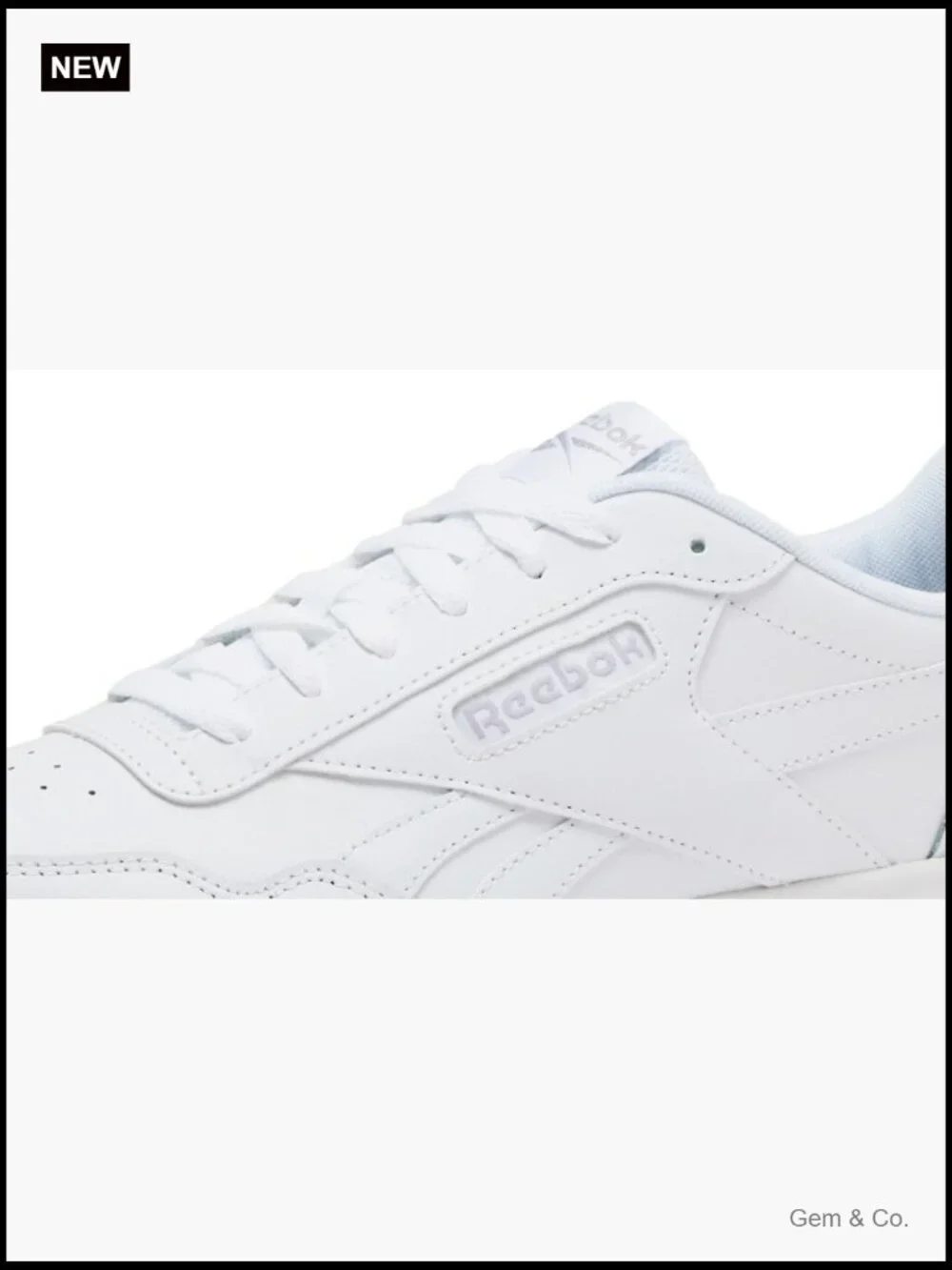 Classic Leather Fashion Sneakers with Padded Collar and Memory Foam Insole